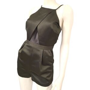 TOPSHOP Olive Green Shorts Romper size 2